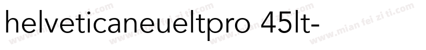 helveticaneueltpro 45lt字体转换
